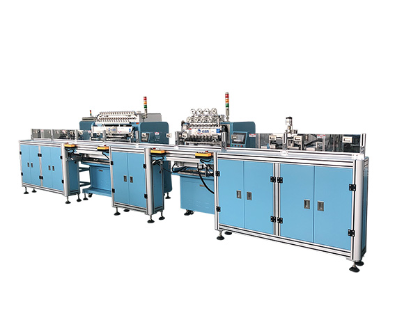 E-1000-FRHJV全自动生产线-多工位：产品系列：本机型系列型号:E-1000-FRHJ(标准)、E-1000-FKRHJ。产品特点：l全自动上料系统（E-1000-F）匹配精密振动盘，适合各型产品。;l全自动焊锡系统（E-1000-H）任